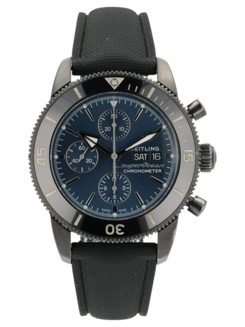 Breitling Superocean Blue Dial Stainless Steel 44mm Automatic Mens Watch M13313